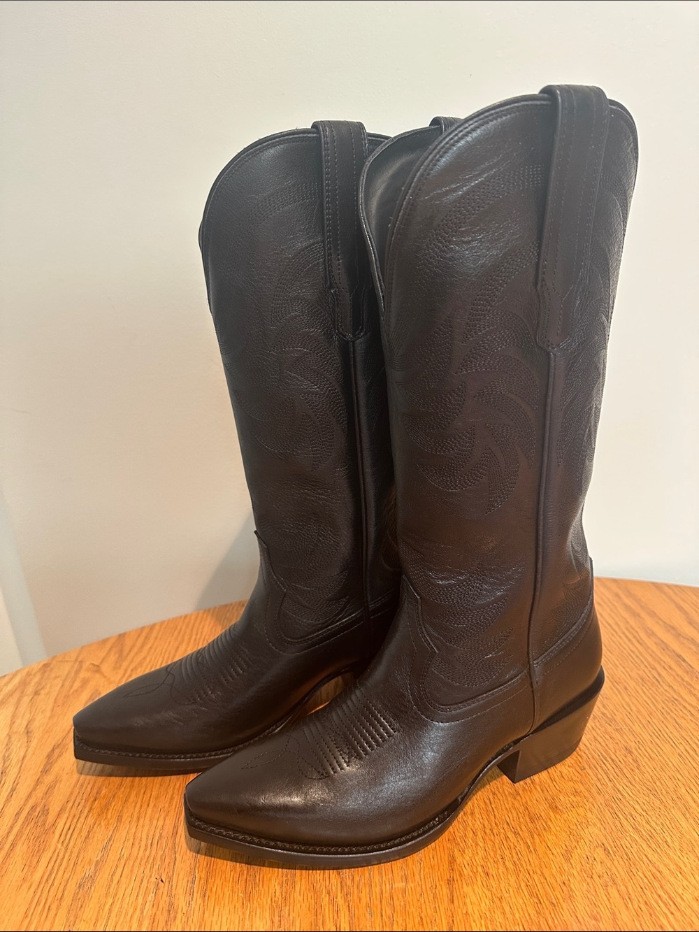 Tecovas—The Annie Midnight—Women’s Black Leather Cowboy Boots